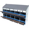 10-Hole Front Rollout Nest - 40 Hens
